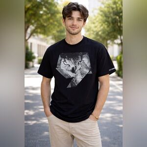 October's Very Own (OVO) Men's Black Owl Graphic Tee